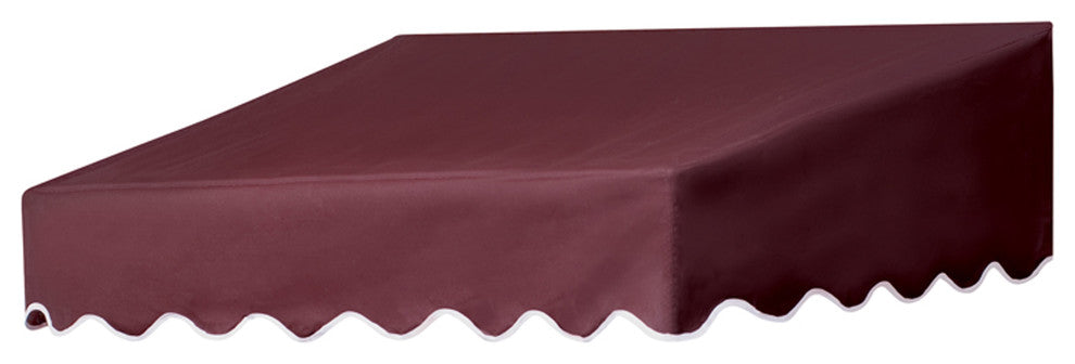 4' Traditional Door Canopy in a Box, Burgundy