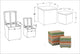 East at Main Hawthorne Multi-Colored Storage Cubes (Set of 2)