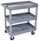 32"x18" Tub Cart 3 Shelves, Gray