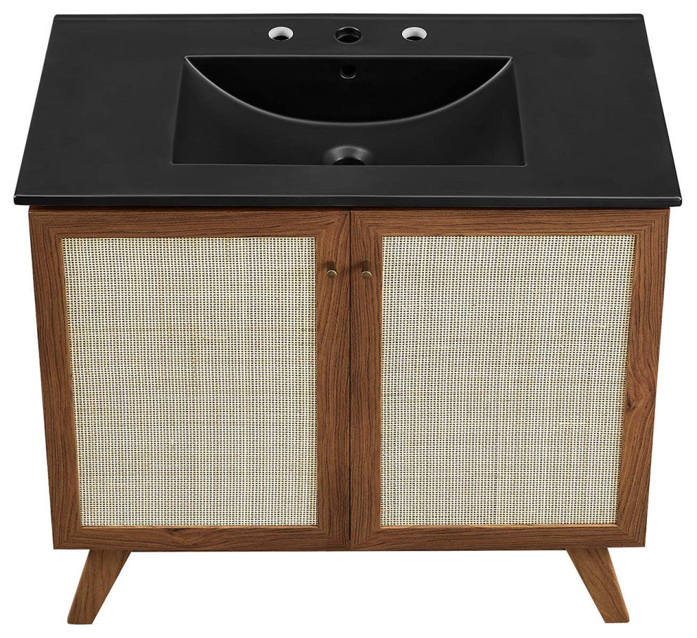 Soma 36" Bathroom Vanity - Walnut Black