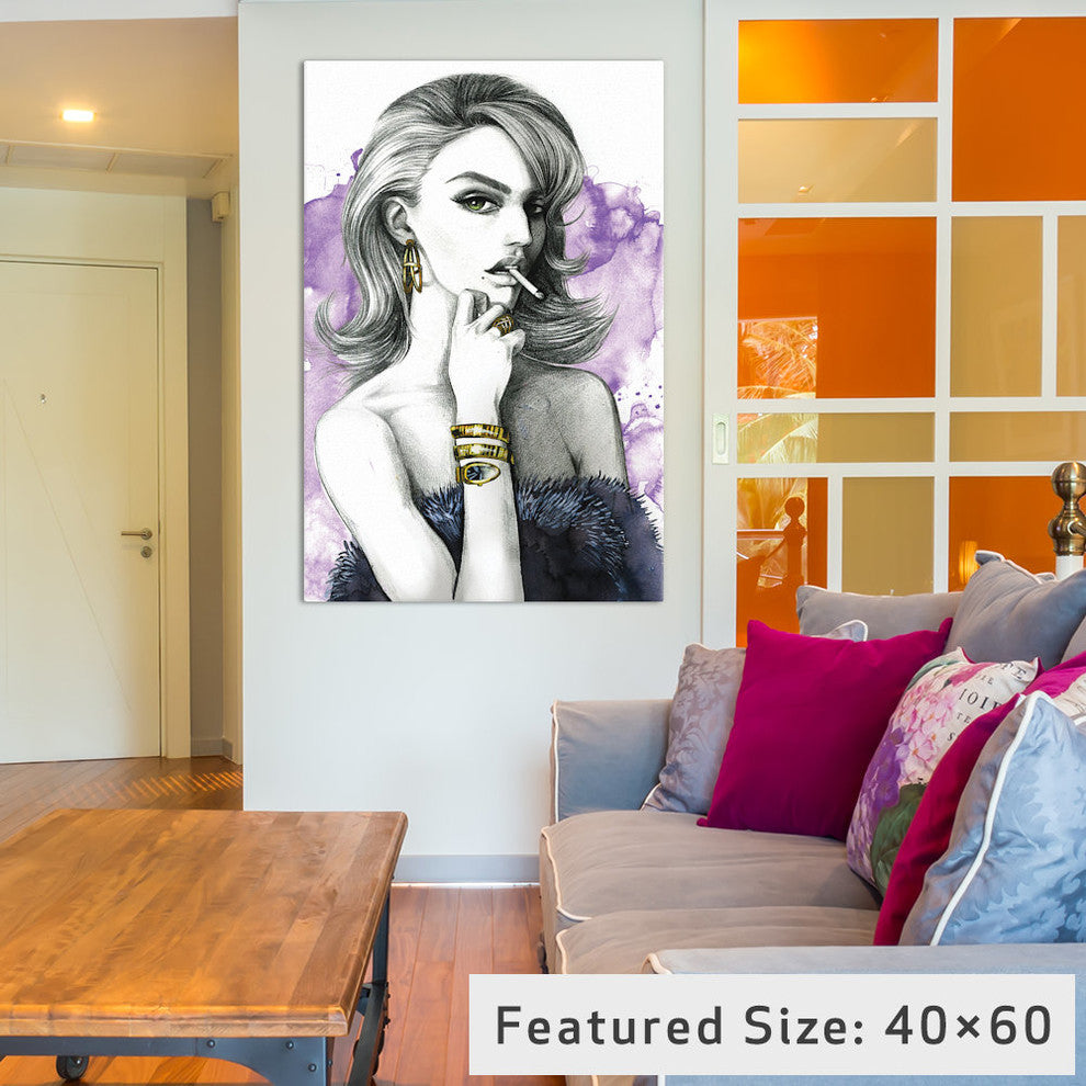 "Purple" by Rongrong DeVoe, 40x26x1.5