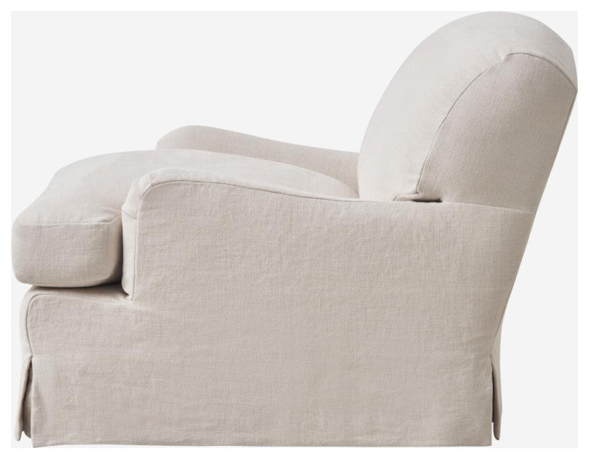 Linen Covered Lounge Chair, Andrew Martin Lady May