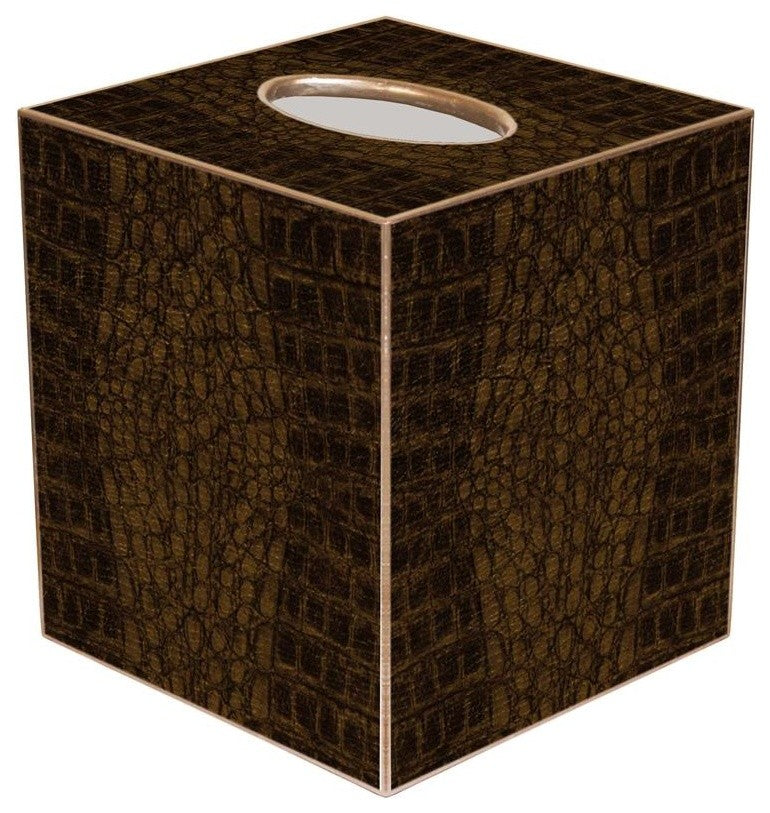 TB1704-Brown Crock Tissue Box Cover