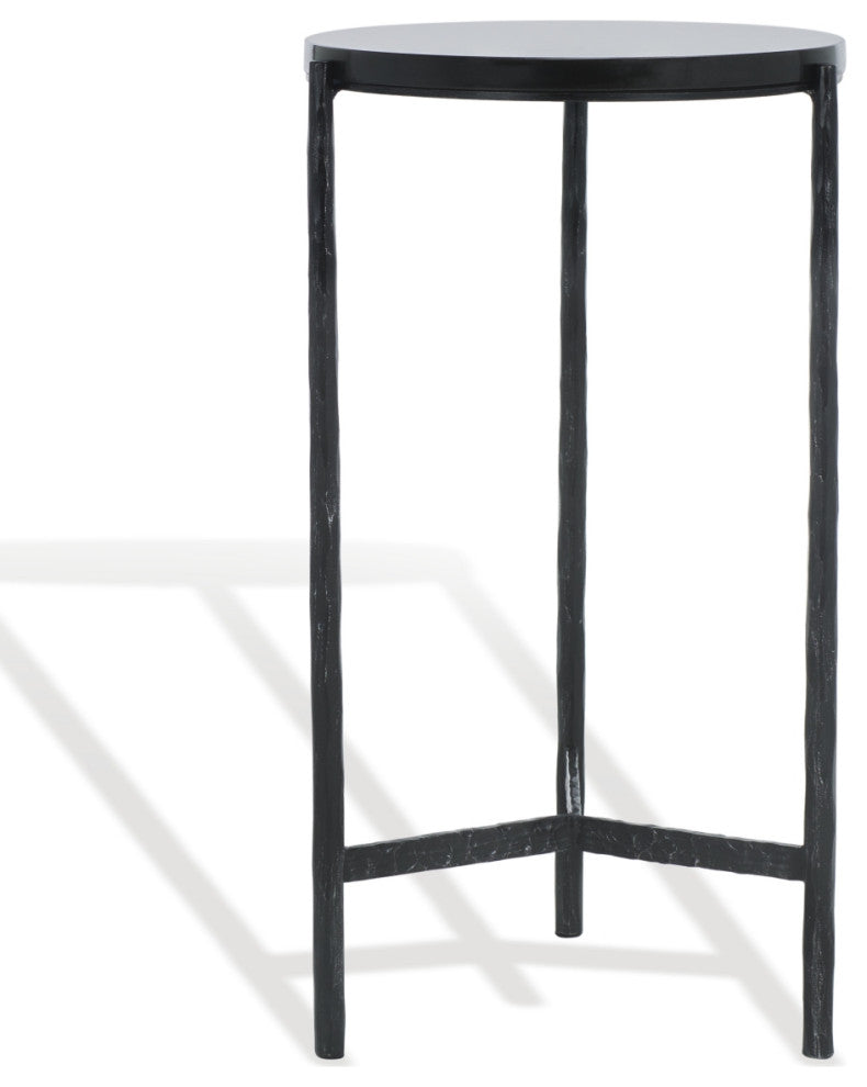 Safavieh Couture Marylou Marble Top Drink Table, Black