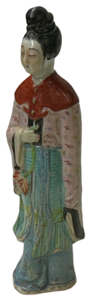 Vintage Oriental Ancient Style Dressing Ceramic Lady Art Figurine Hws4416