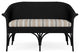 Lloyd Flanders All Seasons Settee, Ebony, Purveyor Pewter