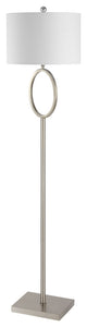April Metal Modern Contemporary LED Floor Lamp, Nickel