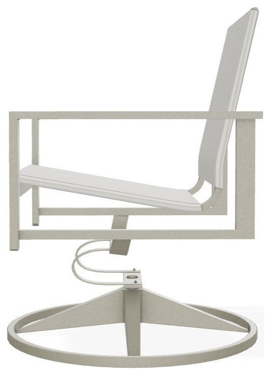 Tribeca Sling Outdoor Swivel Rocker, Harbor/Storm