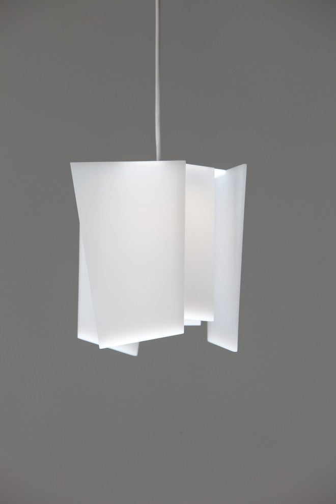 Levis LED Mini Pendant, Frosted Polymer