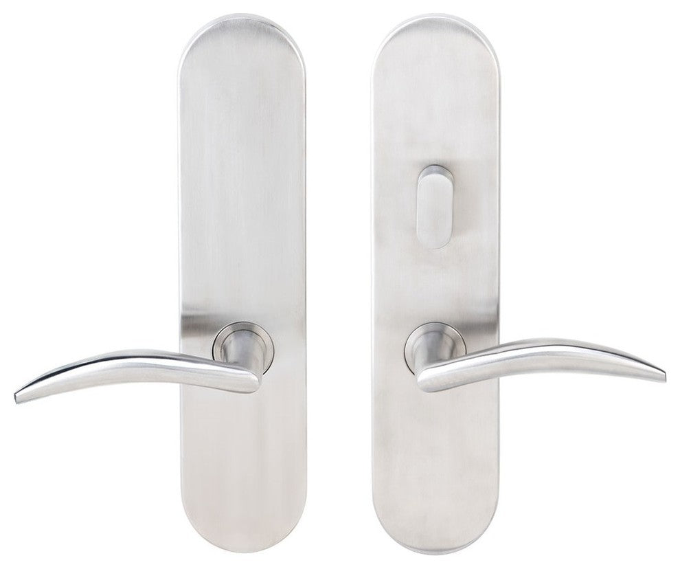 Air-Stream Lever, Tubular Passage With Privacy Bolt, RH, Satin Stainless Steel