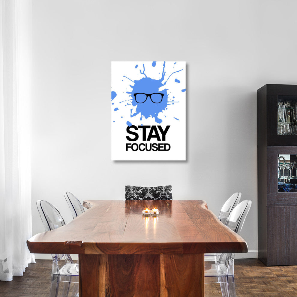 "Stay Focused Splatter Poster 2" Fine Art Print
