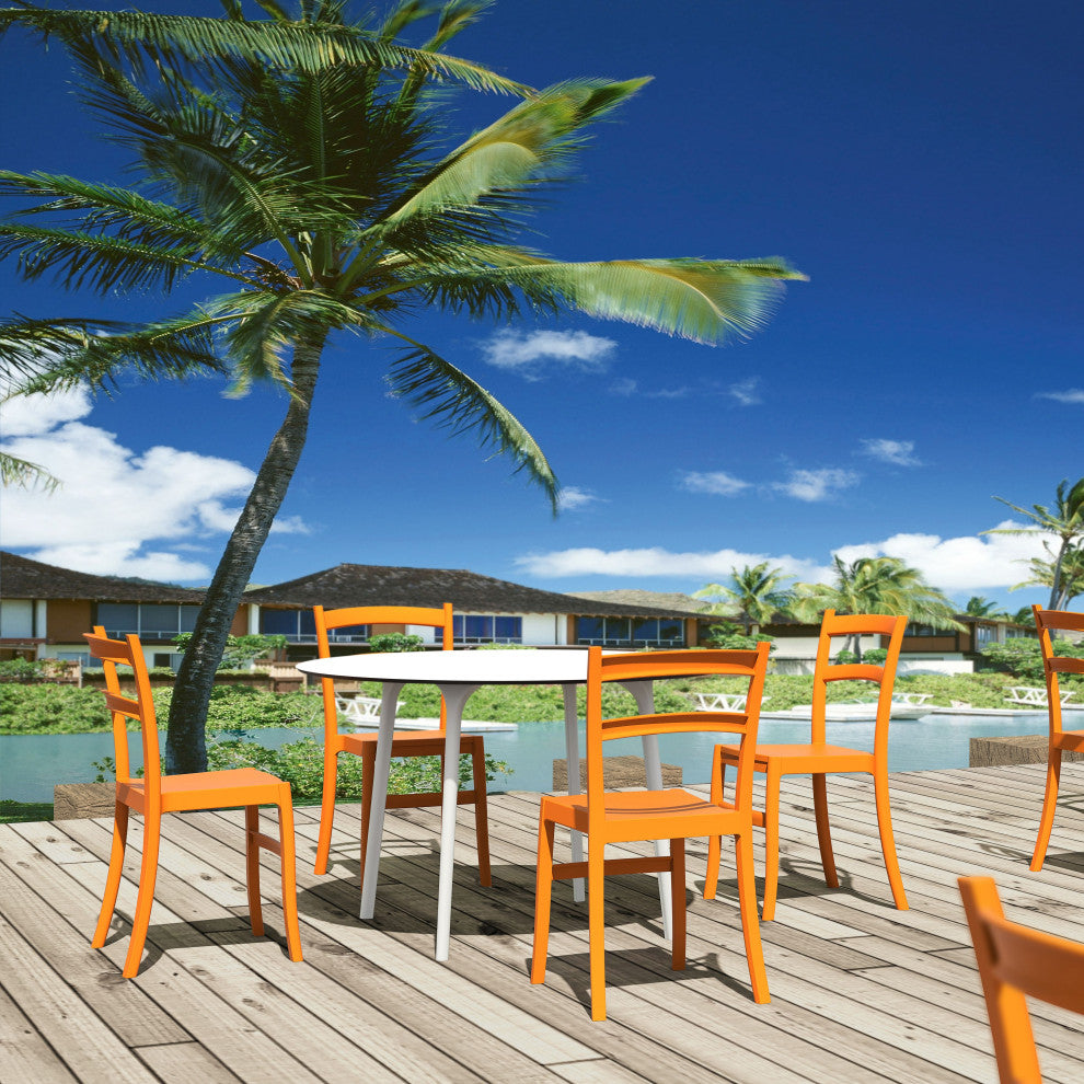 Compamia Tiffany Dining Chairs, Set of 2, Orange