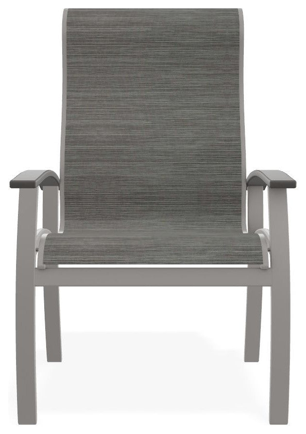 Belle Isle Sling Outdoor Dining Chair, Sicily/Beachwood