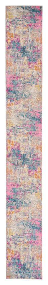 Nourison Passion 2'2" x 20' Ivory Multicolor Modern Indoor Rug