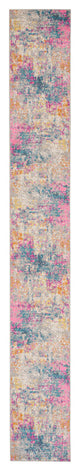 Nourison Passion 2'2" x 20' Ivory Multicolor Modern Indoor Rug
