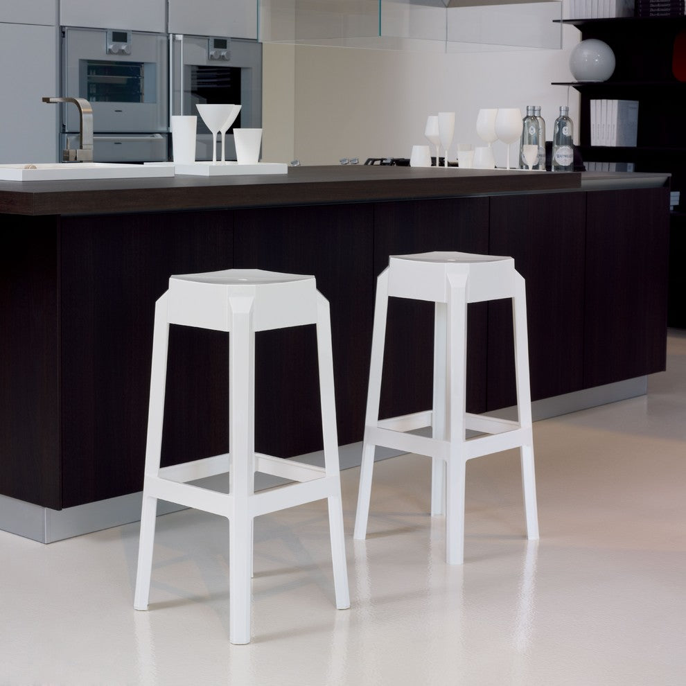 Compamia Fox Bar Stools, Set of 2, White