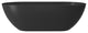 59in Solid Surface Freestanding Bathtub in Matte Black, 59in