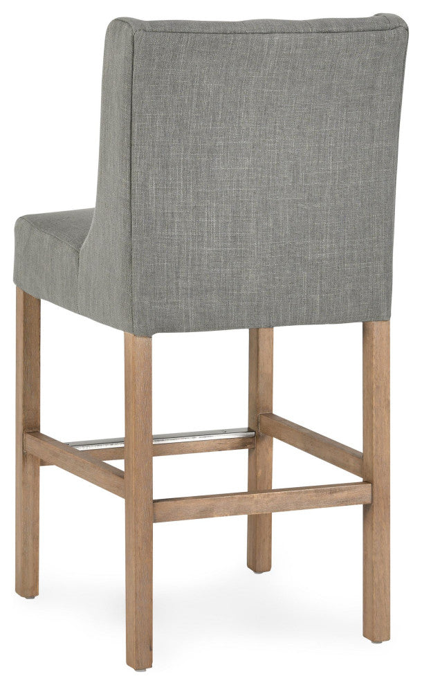 Home Karla Tufted 24" Counterstool by Kosas Home, Gray