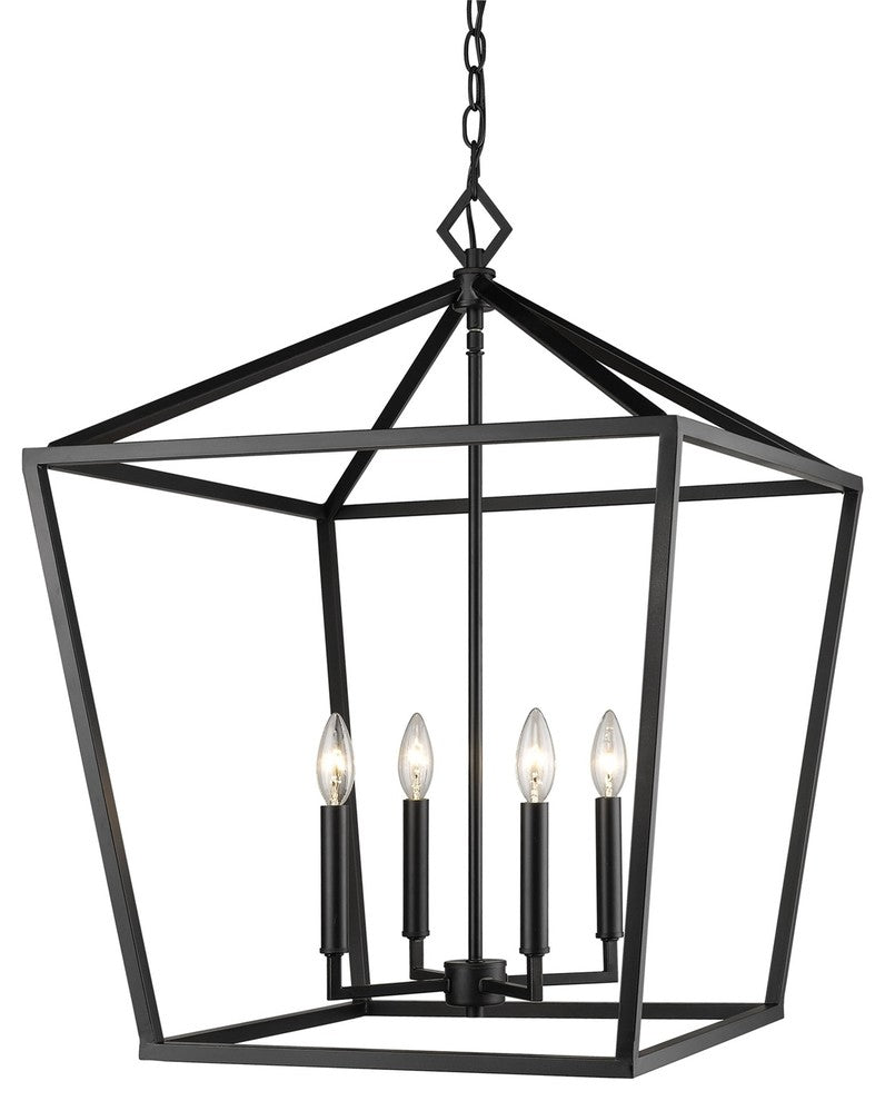 Millennium Lighting Corona Pendant, Matte Black