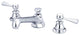 Lever Handles-American Widespread Lavatory Faucet, Hand Polished, Richly Triple