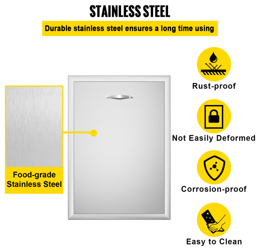 Outdoor Kitchen Propane Tank Drawer Stainless Steel Pull Out Trash Drawer