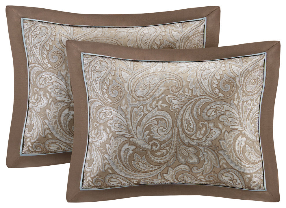 Madison Park Microfiber Jacquard 24-Piece Comforter Set, King