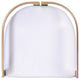 Clarence Faux Leather 23" Dining Stool, Polished Gold