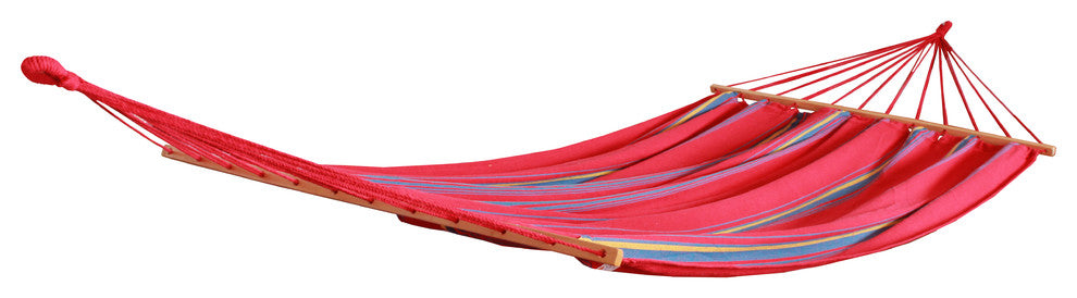Hammaka Woven Hammock With Spreader Bar, Red
