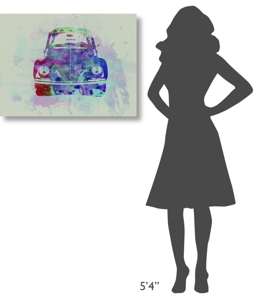 "VW Beetle Watercolor 2" Fine Art Print