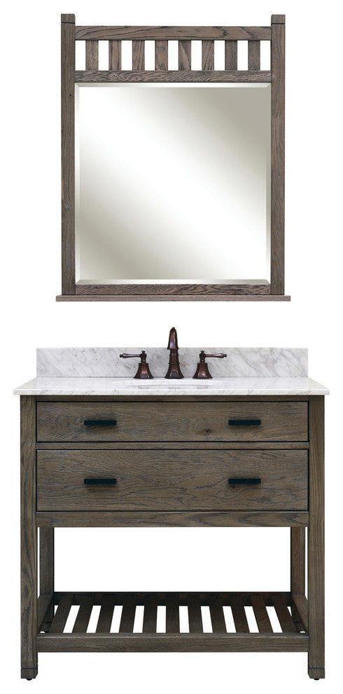 Blake Vanity With Open Shelf, 36"
