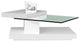 Hi-Gloss Coffee Table With Swivel Tops, White