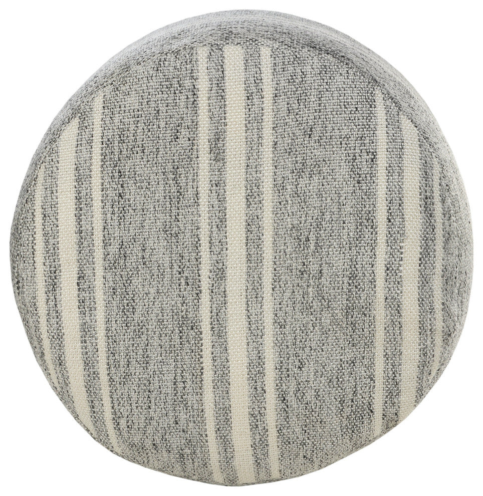 Farmhouse Triple Stripe Indoor Outdoor Pouf