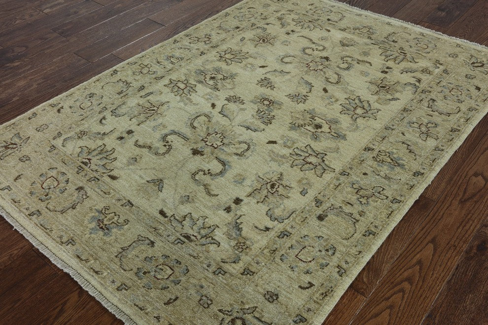 4'x6' Oriental Peshawar Wool Area Rug, W2194