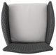 GDF Studio 4-Piece Olivera Outdoor Gray Wicker Chat With Cushions Set