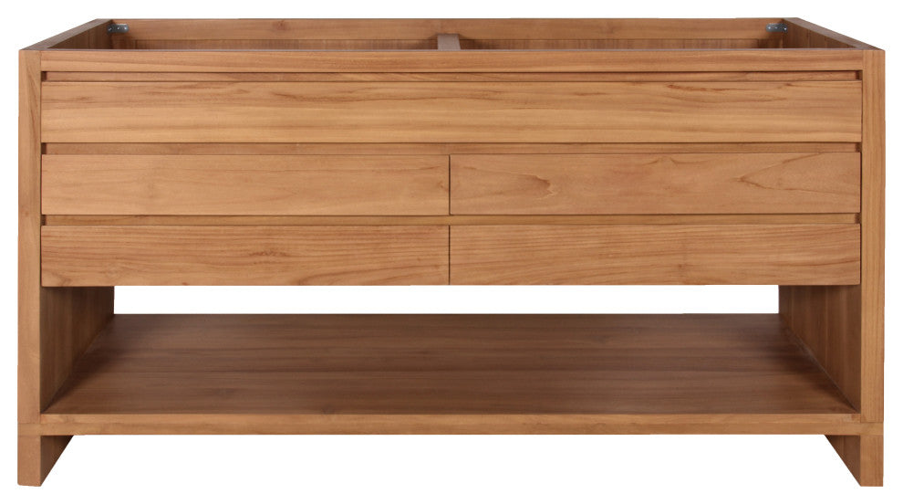 Avanity Kai Bath Vanity Cabinet Only, Natural Teak, 60"