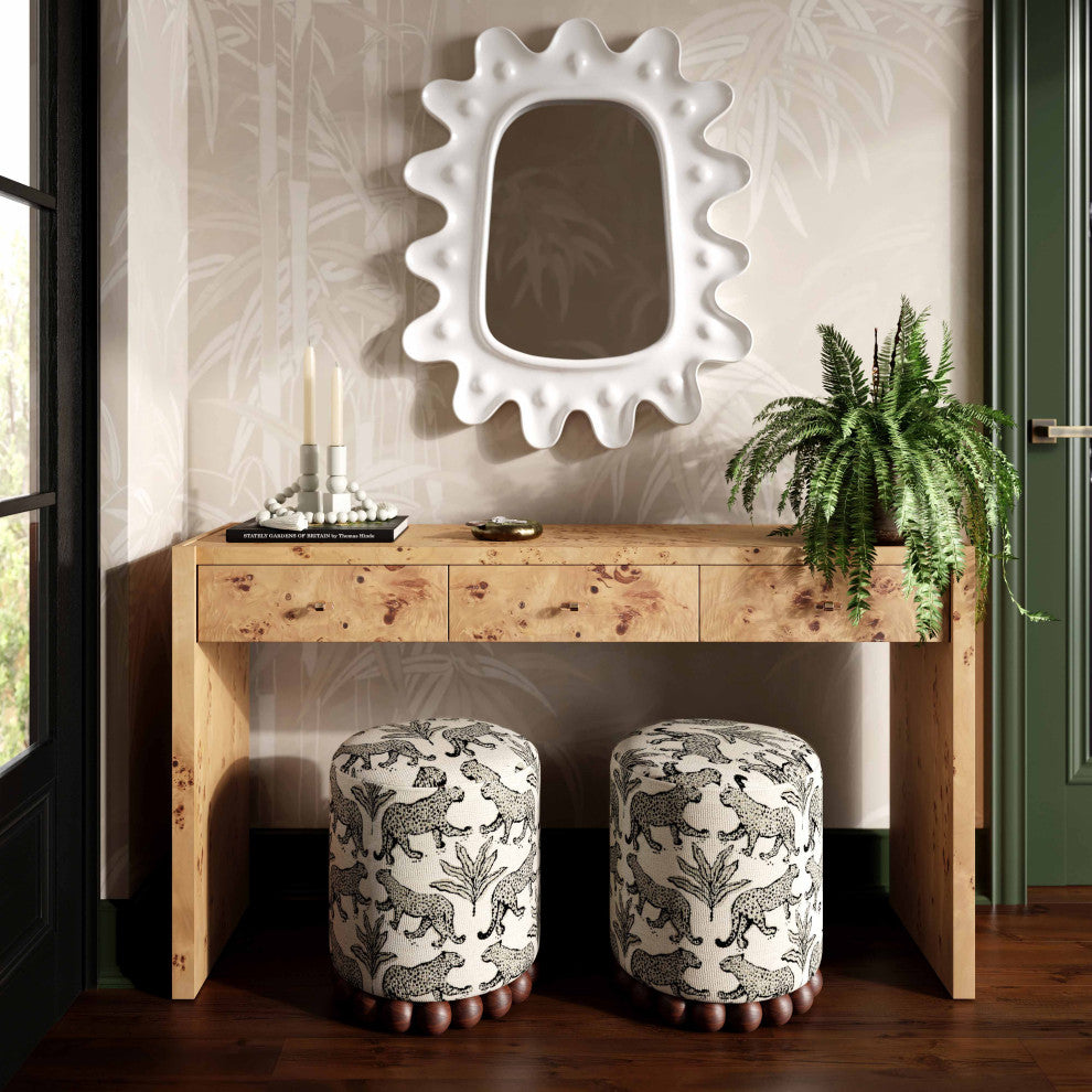 Brandyss Burl Console Table, Natural Burl