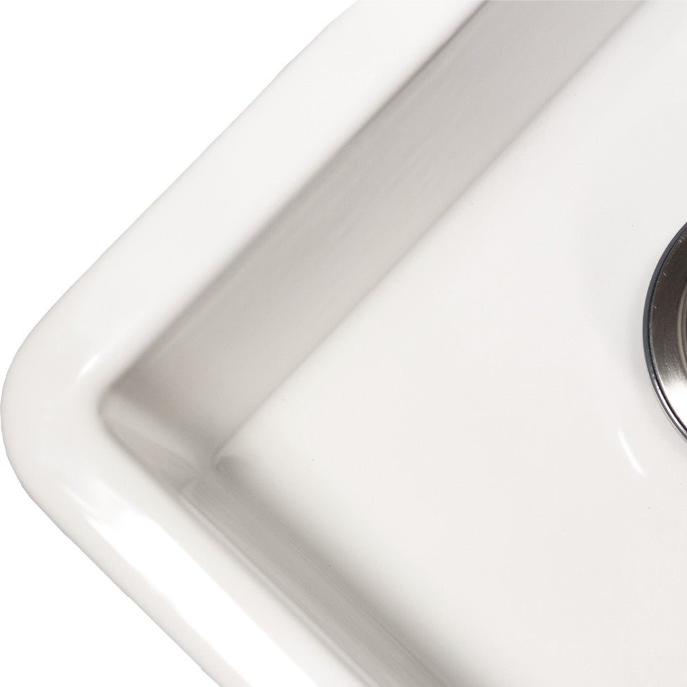 Nantucket Sinks 60/40 Dualmount Fireclay Sink Wellfleet-31OSW