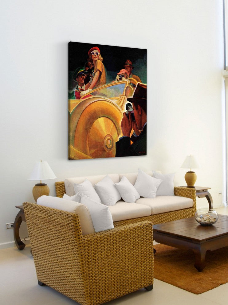 "Photo Opportunity" Painting Print on Canvas by Michael Dolas