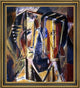 Alfred Henry Maurer Two Heads Yellow Background