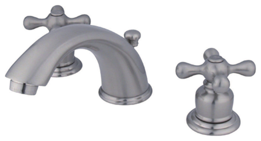 Kingston Brass Widespread Bathroom Faucet With Retail Pop-Up, Brushed Nickel