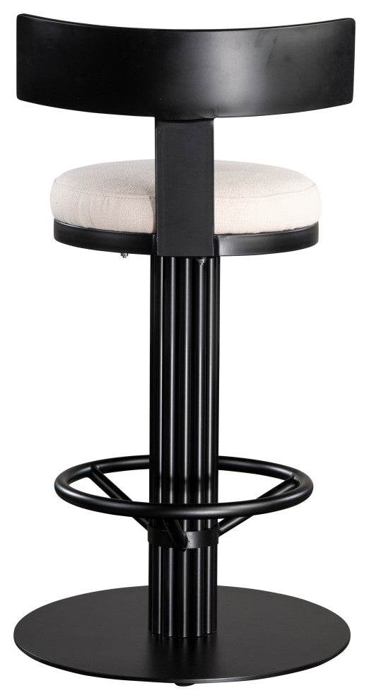 Oscar Swivel Gold Counter Chair, 26", Black