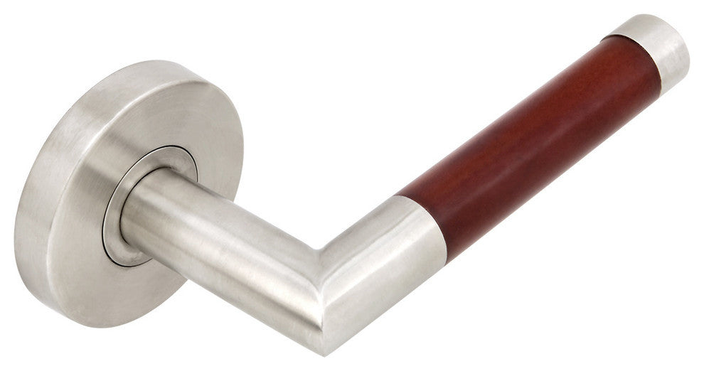 Cabernet Lever, Half Passage, Left Hand, Satin Stainless Steel, 2-3/8" Backset