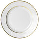 Double Line Salad and Dessert Plates, Set of 6, Gold