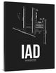 "IAD Washington Airport Black" Fine Art Print