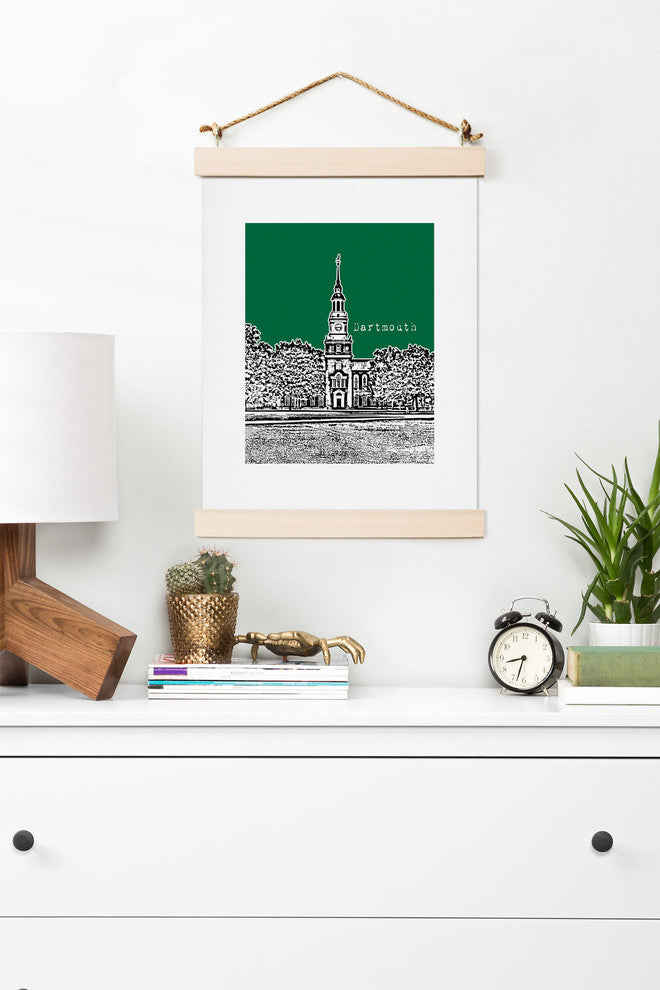 Deny Designs Bird Ave Dartmouth College Green Art Print
