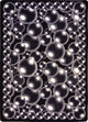 Kaleidoscope Rug, Bubbles, 3'10"x5'4", Silver