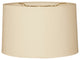 Royal Designs Shallow Drum Hardback Lampshade, Beige, 13"x14"x9"