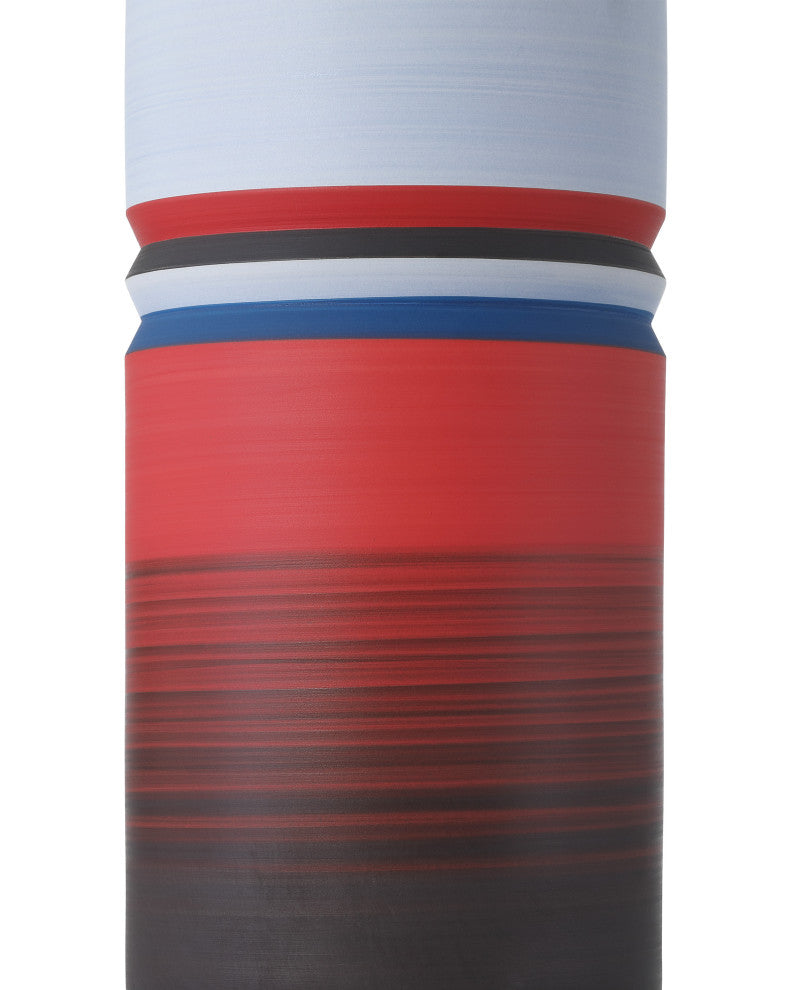 Happy 80's Black, Blue, Red & Orange Vase, 3-Piece Set