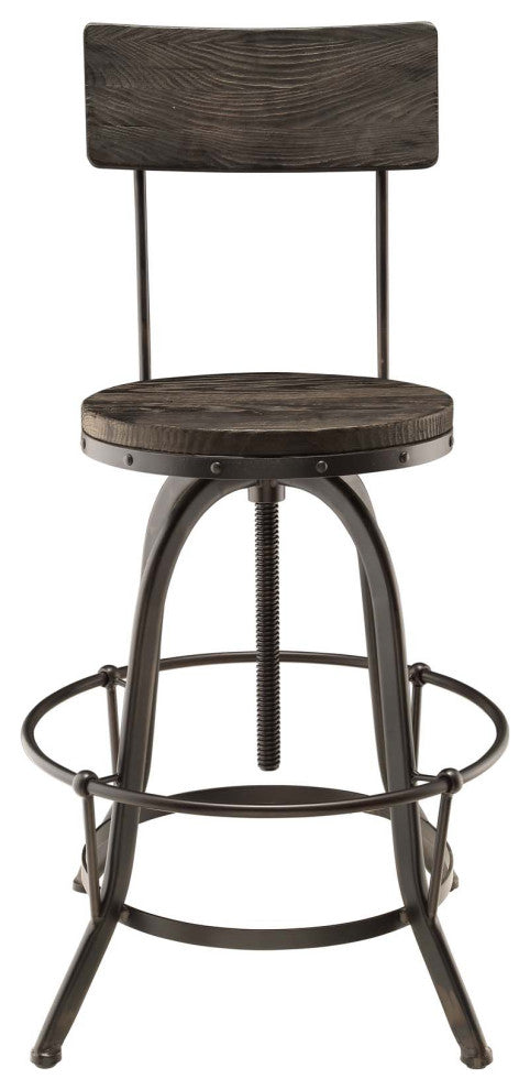 Modern Black Procure Bar Stool Set of 4