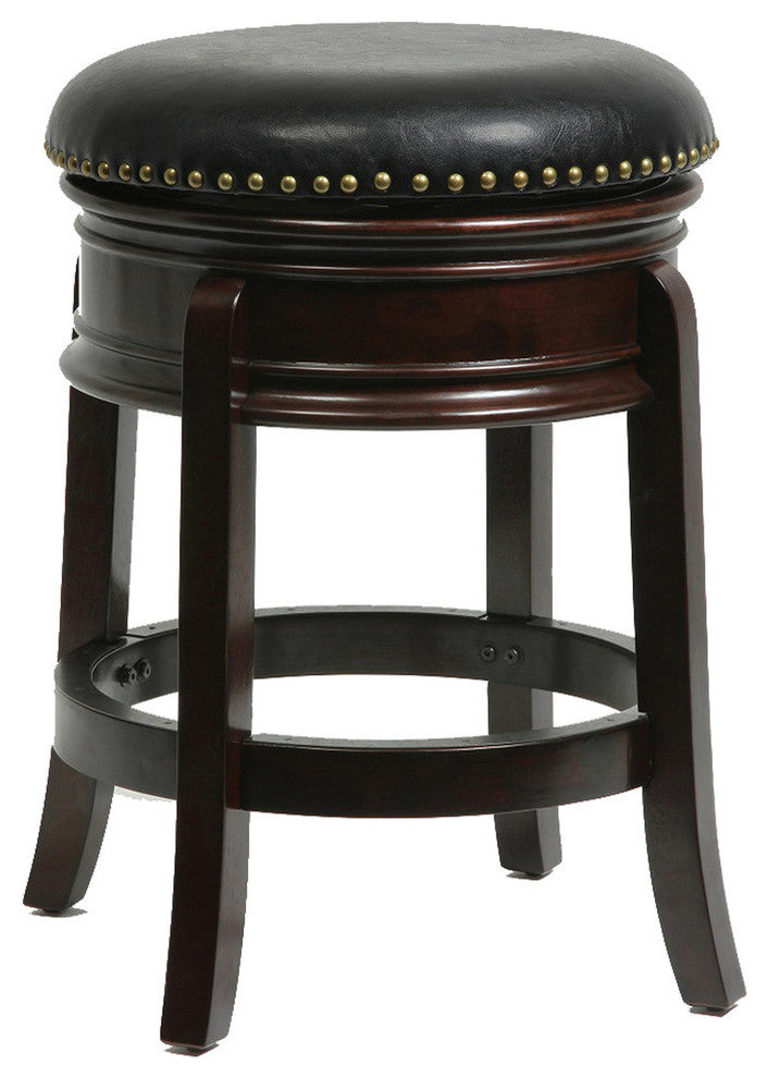 24" Hamilton Swivel Stool, Cappuccino
